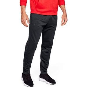 Under Armour mens fleece tapered leg sweatpants, black size XL